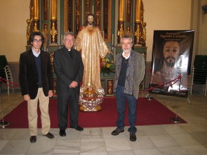 Cultura restaura la imagen del Sagrado Corazn de la iglesia del Carmen de Murcia